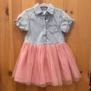 OshKosh B'gosh Denim and Pink Tulle Dress